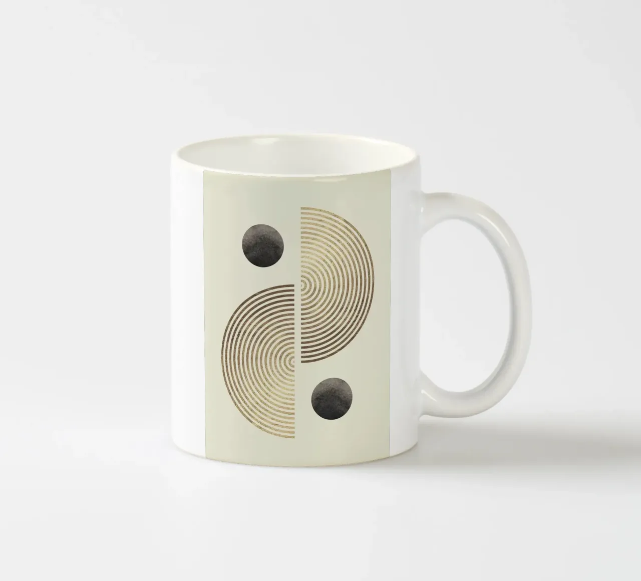 cerchi spirali simmetria forme geometriche tazza in ceramica da Patrick M Gerber