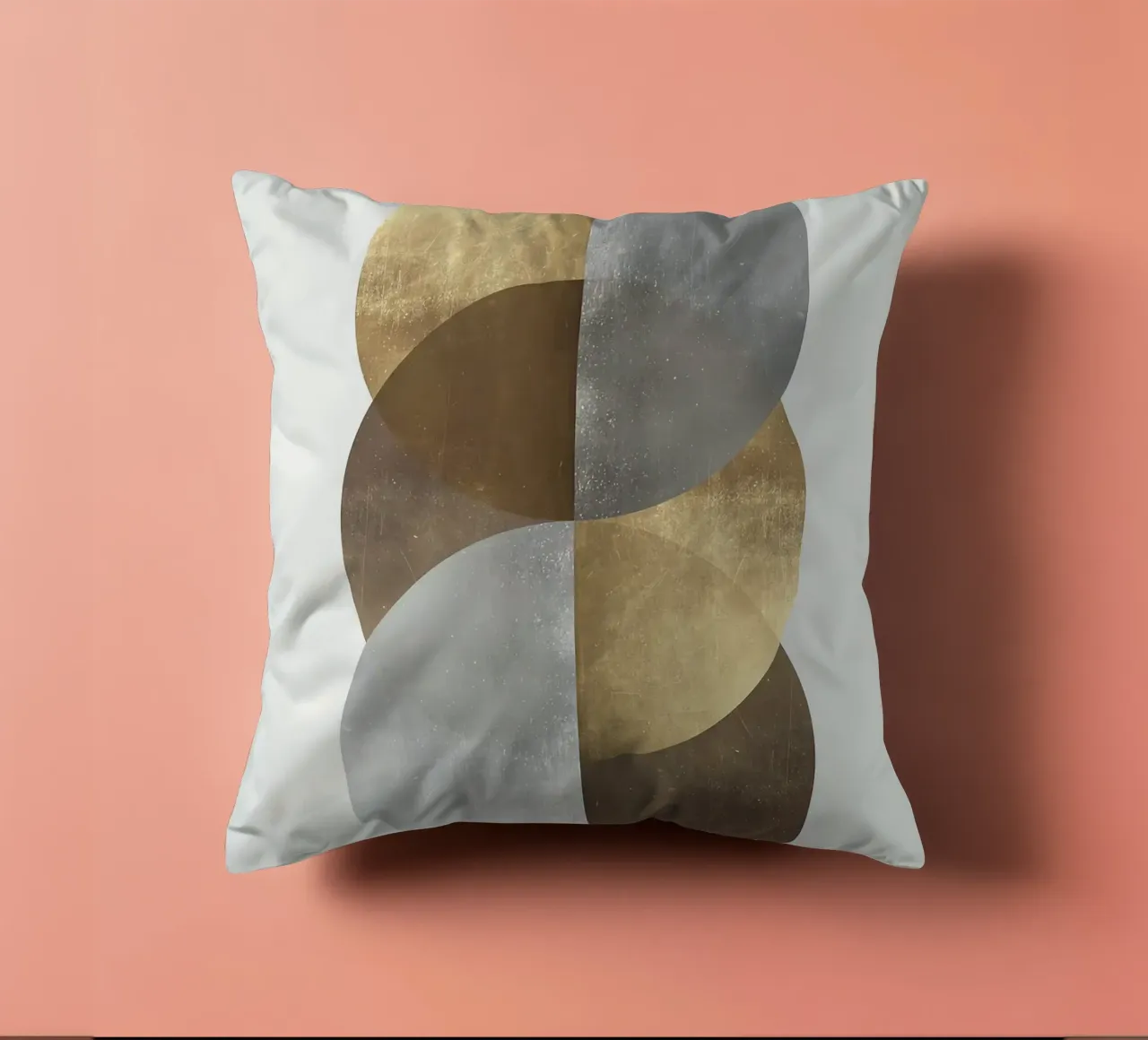 cerchi forme geometriche forme sovrapposte cuscino da Patrick M Gerber