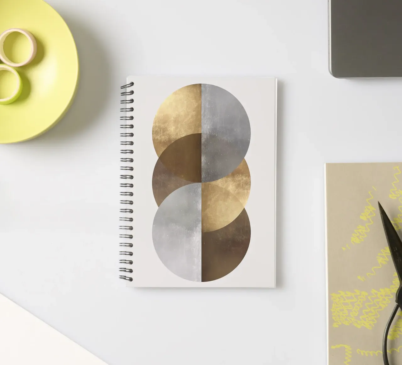 circles geometric shapes overlapping shapes spiral notebook by Patrick M Gerber