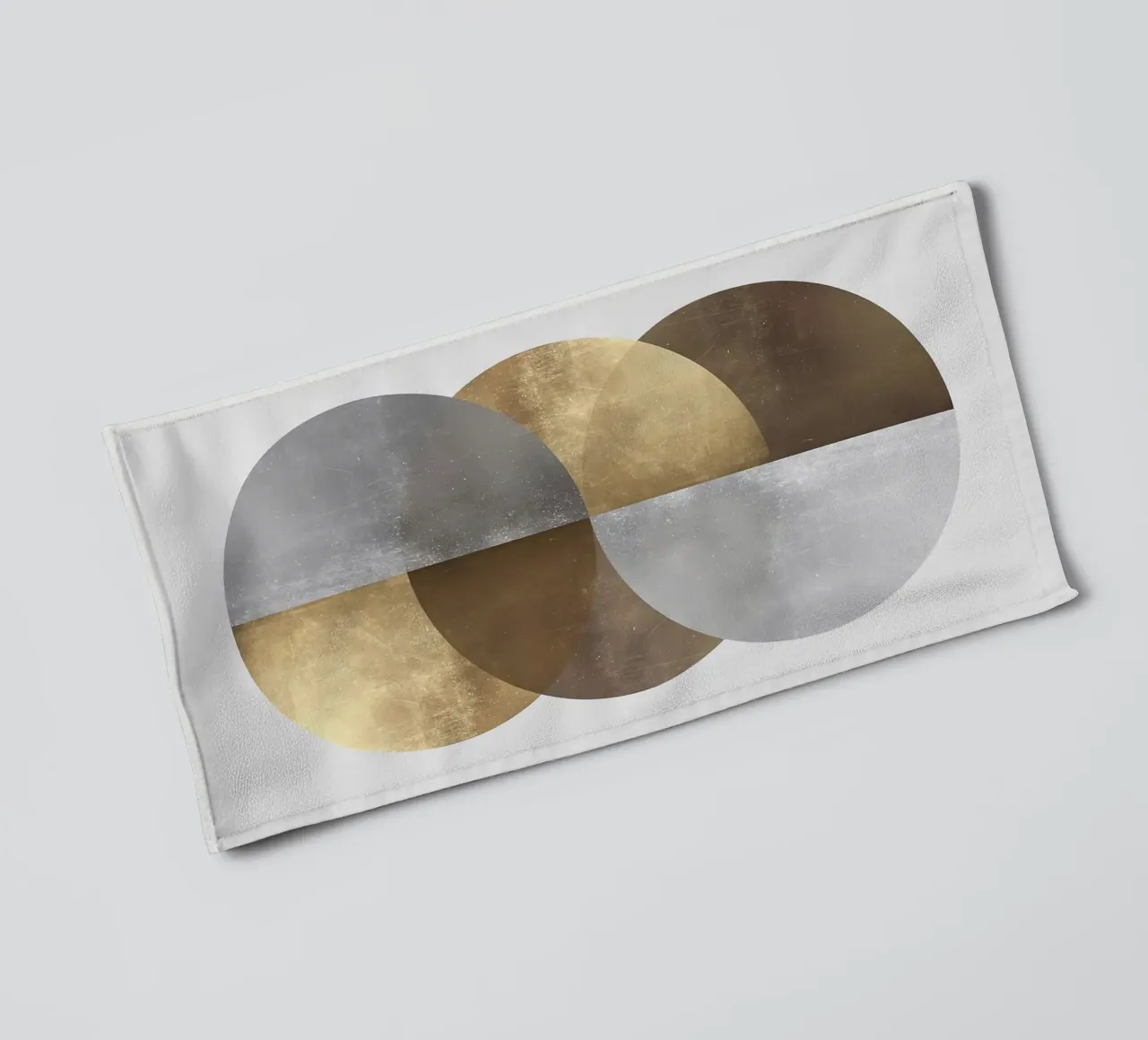 cerchi forme geometriche forme sovrapposte asciugamano da bagno da Patrick M Gerber