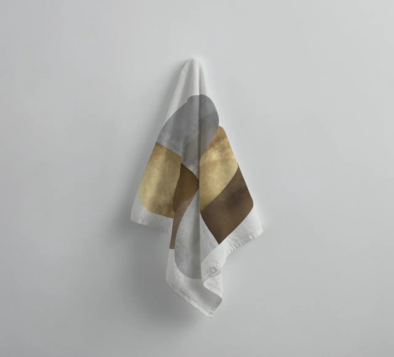 cerchi forme geometriche forme sovrapposte asciugamano da bagno da Patrick M Gerber