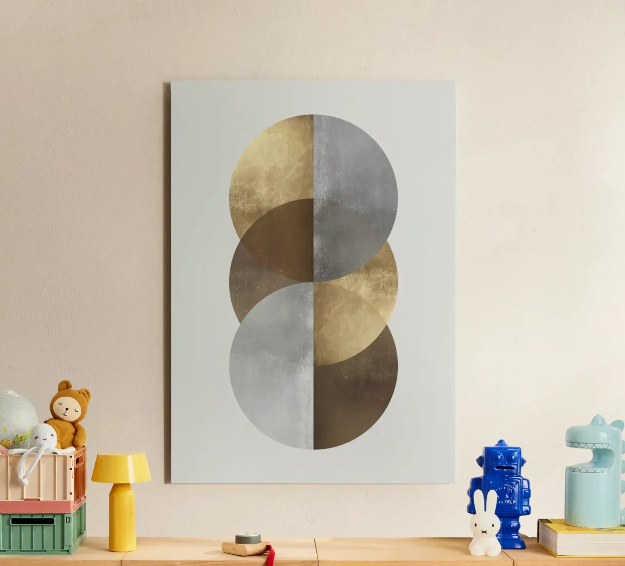 cerchi forme geometriche forme sovrapposte alluminio dibond da Patrick M Gerber