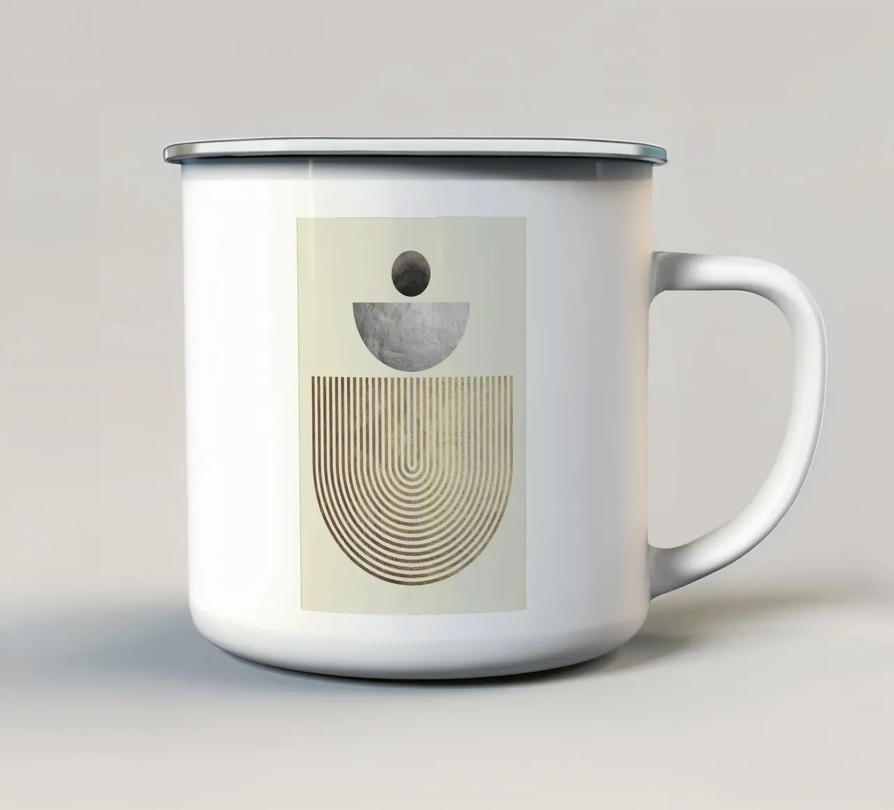cerchio semicerchio sfera tazza in smalto da Patrick M Gerber