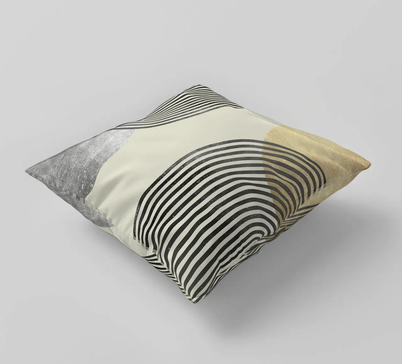 linee curve motivi a righe forme geometriche cuscino da Patrick M Gerber