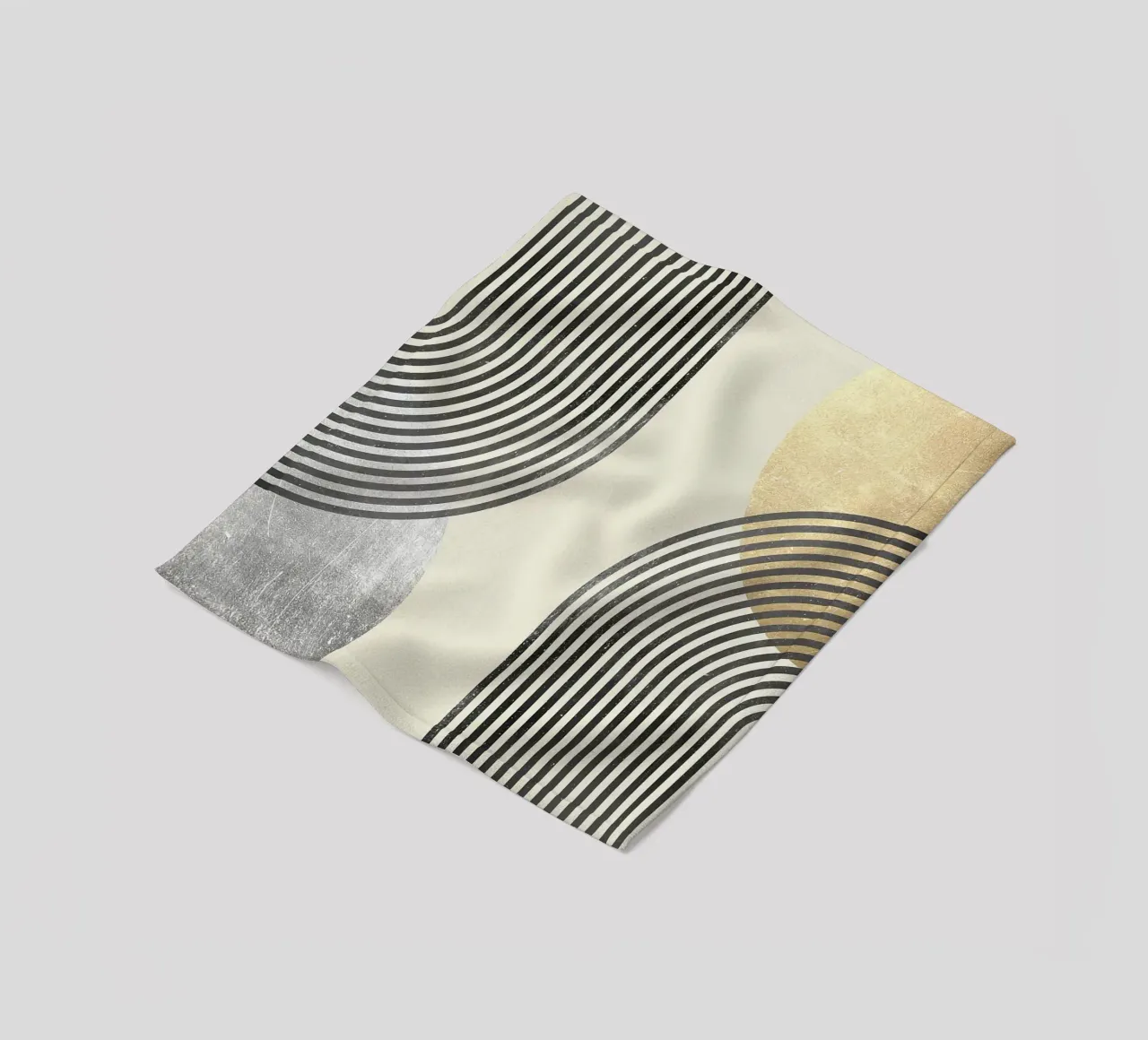 linee curve motivi a righe forme geometriche coperta in pile da Patrick M Gerber