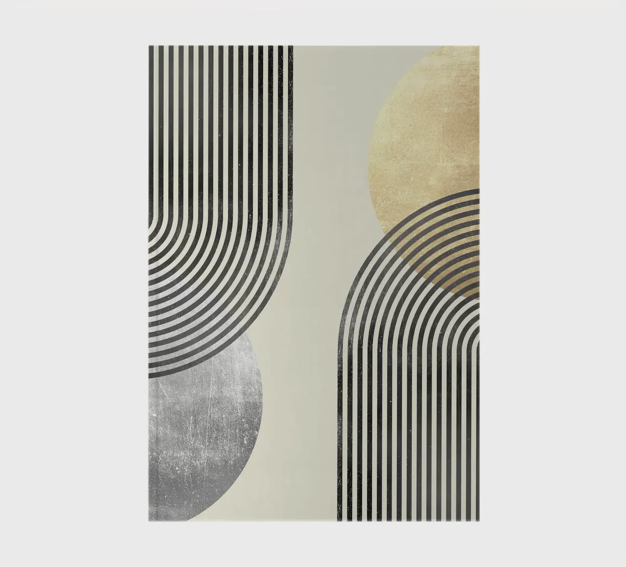 curved lines striped patterns geometric shapes notebook by Patrick M Gerber