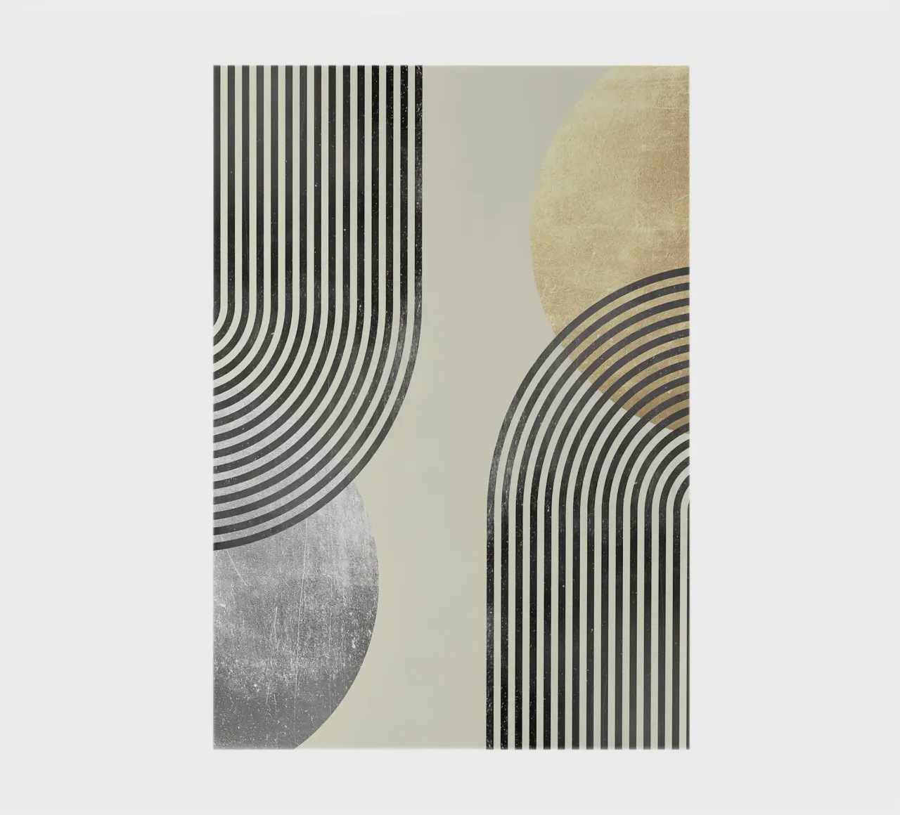 curved lines striped patterns geometric shapes notebook by Patrick M Gerber