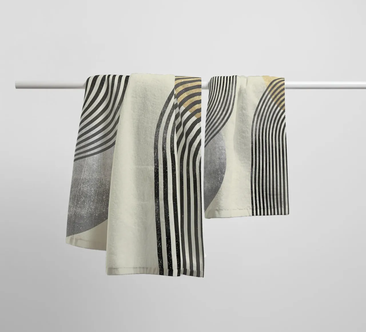 linee curve motivi a righe forme geometriche asciugamano da bagno da Patrick M Gerber