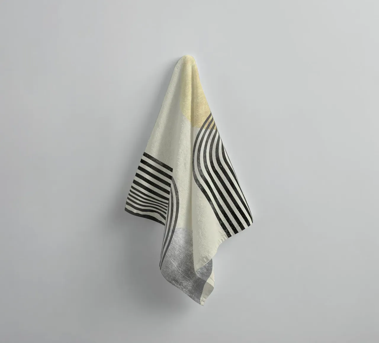 linee curve motivi a righe forme geometriche asciugamano da bagno da Patrick M Gerber