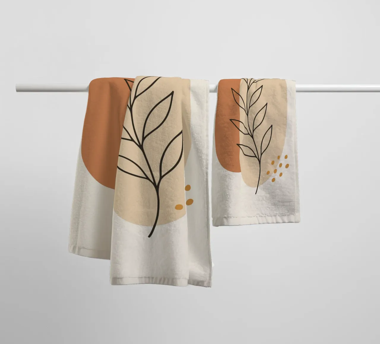 Elegant Vine Line asciugamano da bagno da LisaArtes