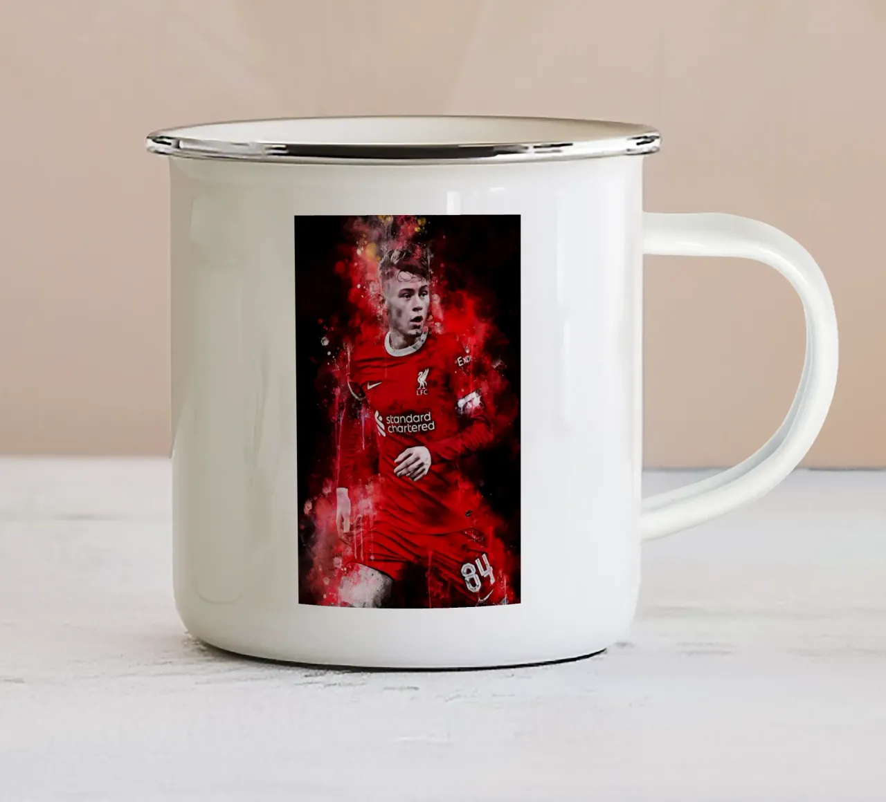 Conor Bradley tazza in smalto da MasterInkArt