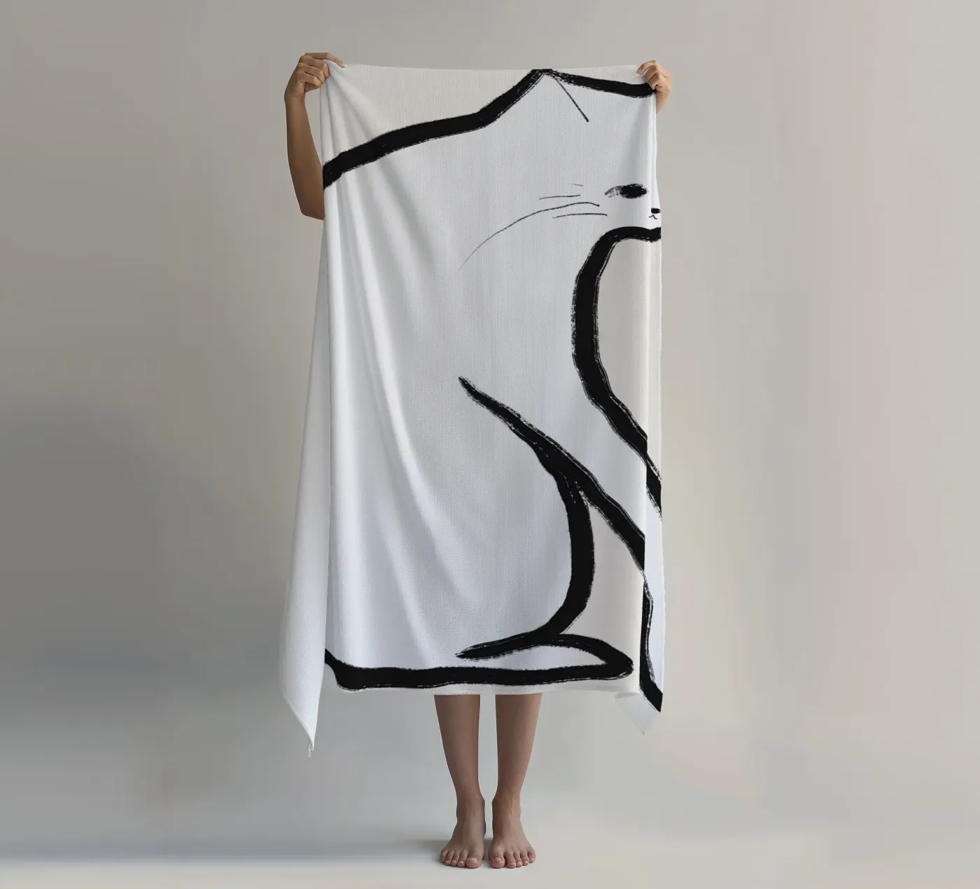 Snorharen strandhanddoek van Little Dean