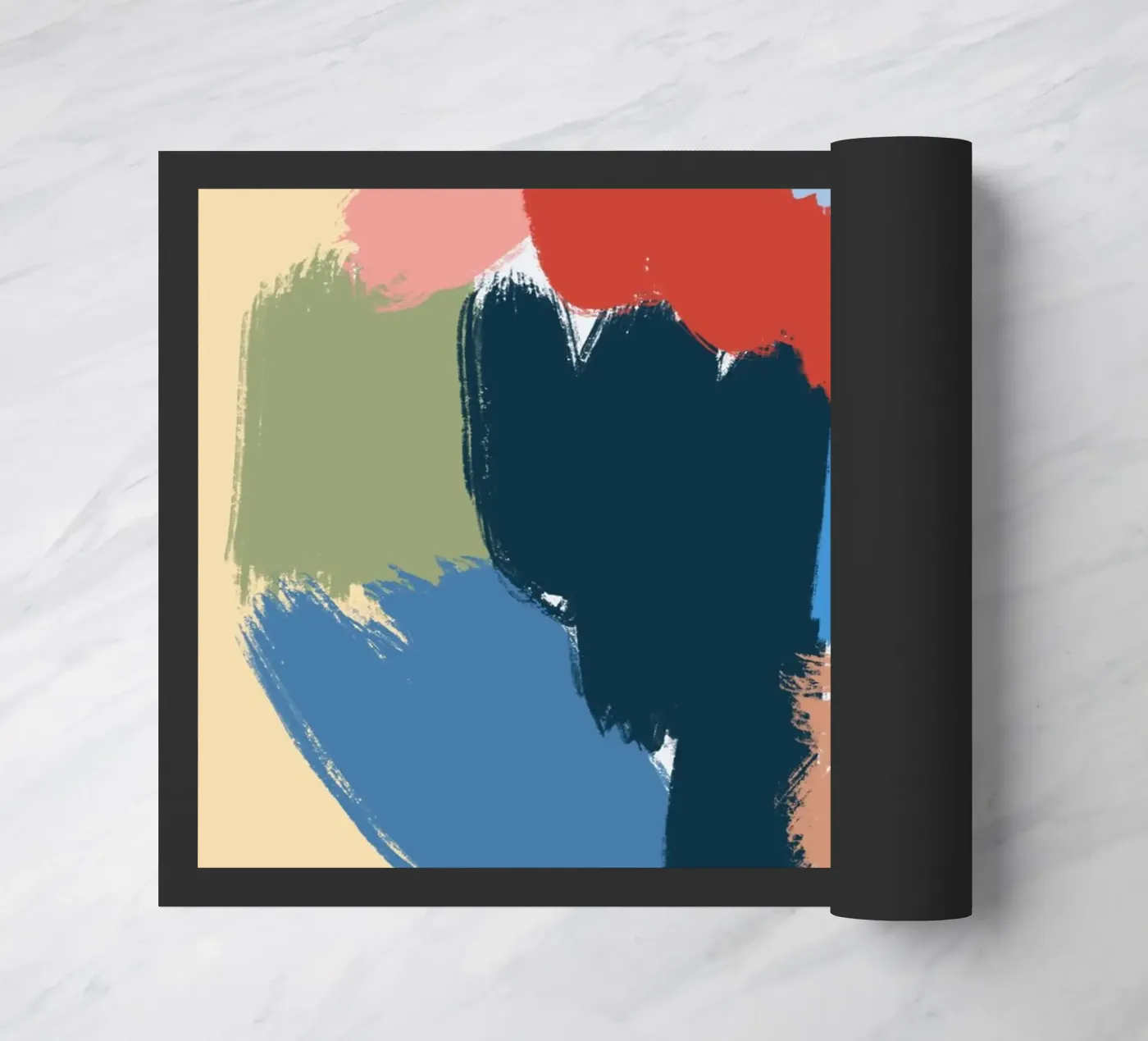 Kleurvorm deurmat van Little Dean