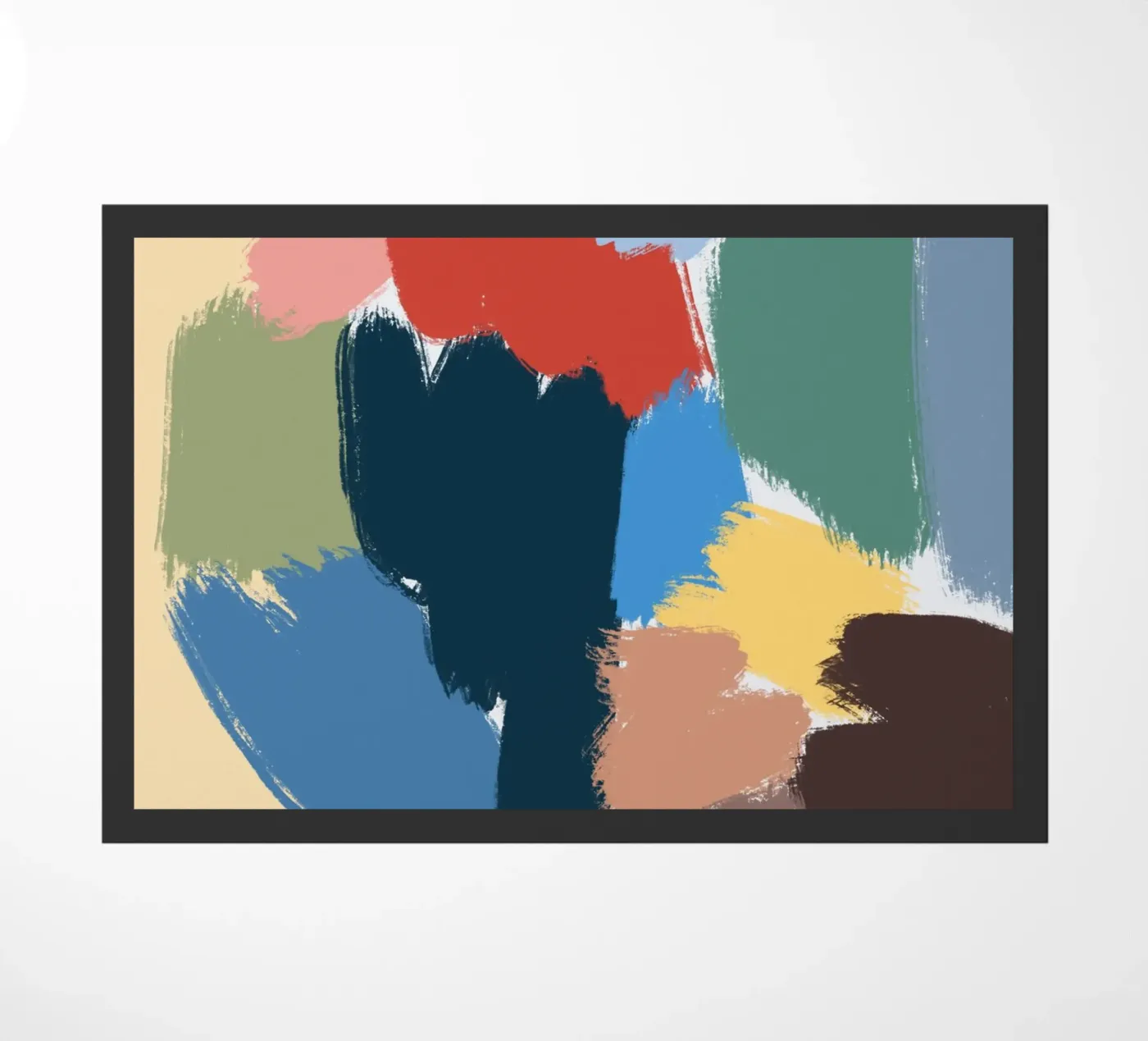 Kleurvorm deurmat van Little Dean