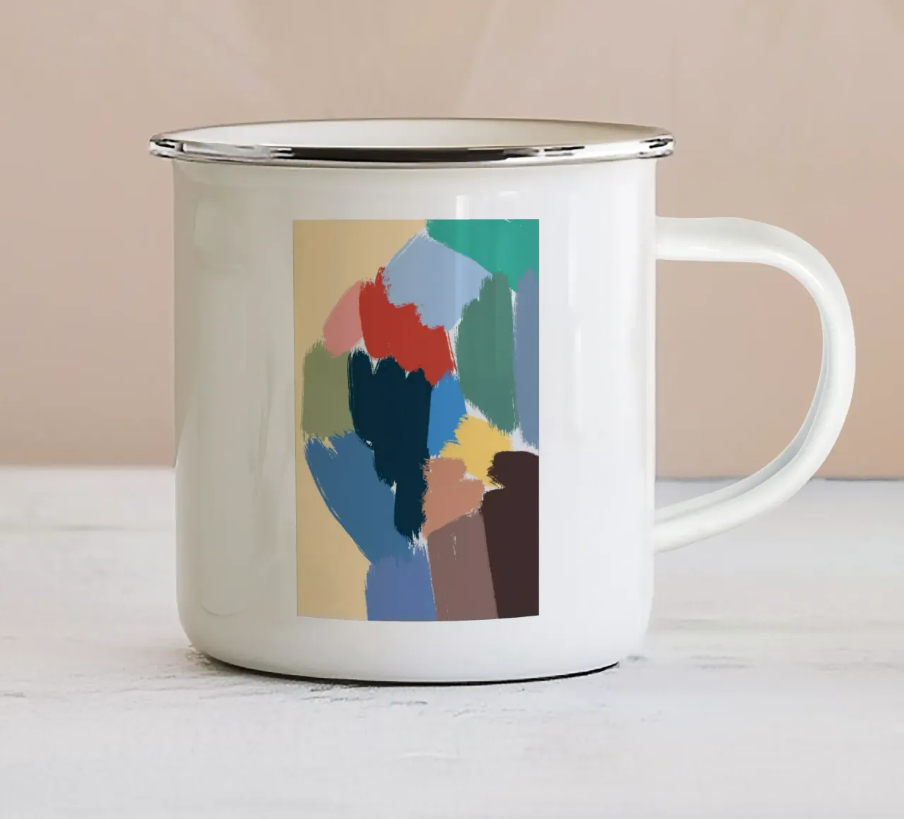 Forma del colore tazza in smalto da Little Dean