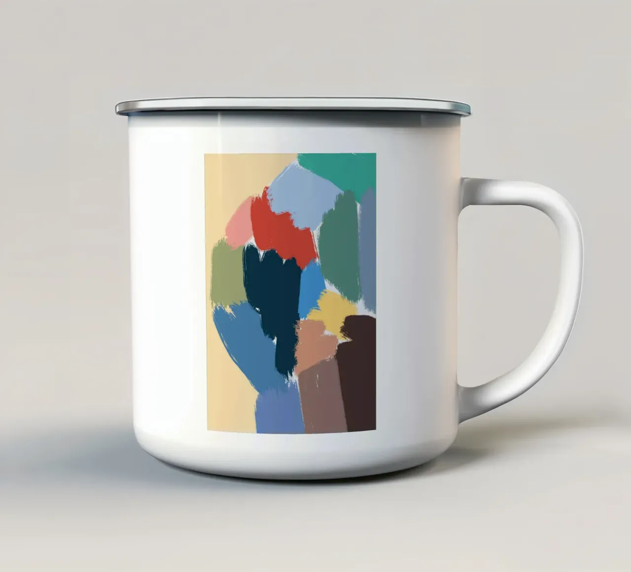 Forma del colore tazza in smalto da Little Dean