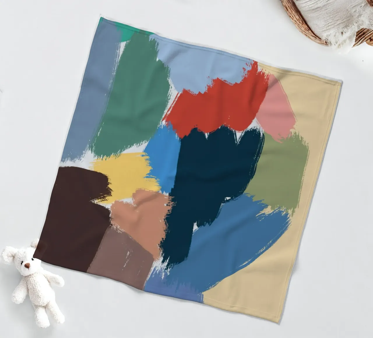 Farbe Form Fleecedecke von Little Dean