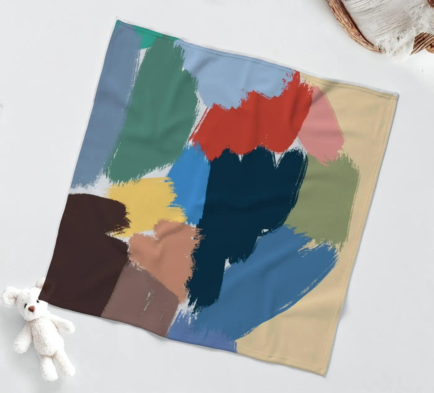 Farbe Form Fleecedecke von Little Dean