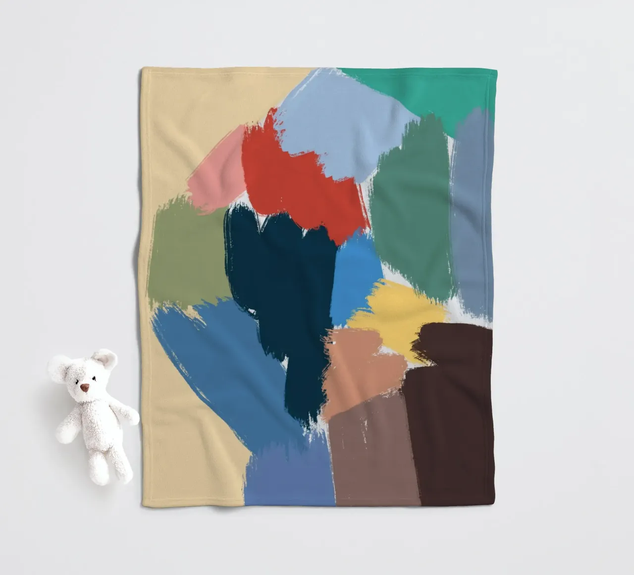 Farbe Form Fleecedecke von Little Dean