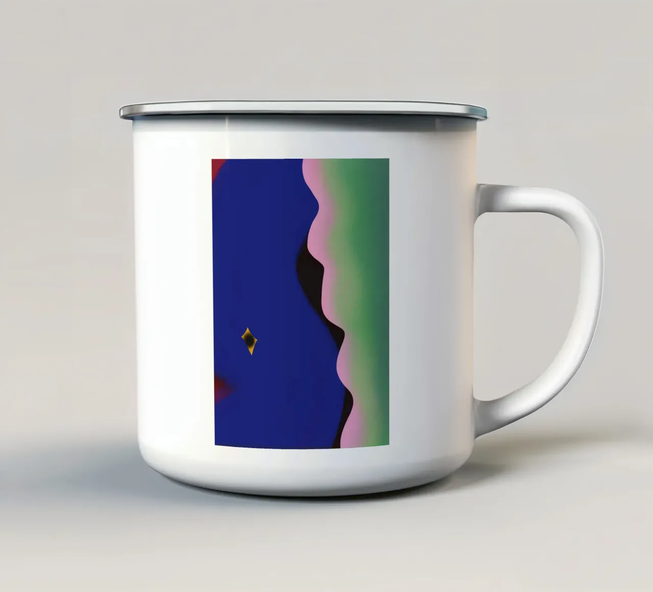 Linea costiera aerea tazza in smalto da Little Dean