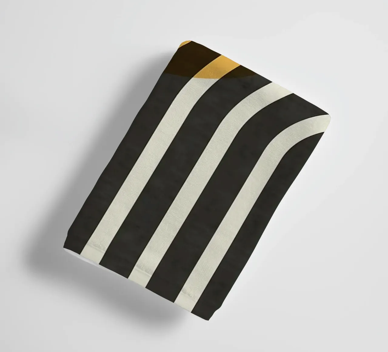 sole curve archi cerchio arancione linee nere asciugamano da bagno da Patrick M Gerber