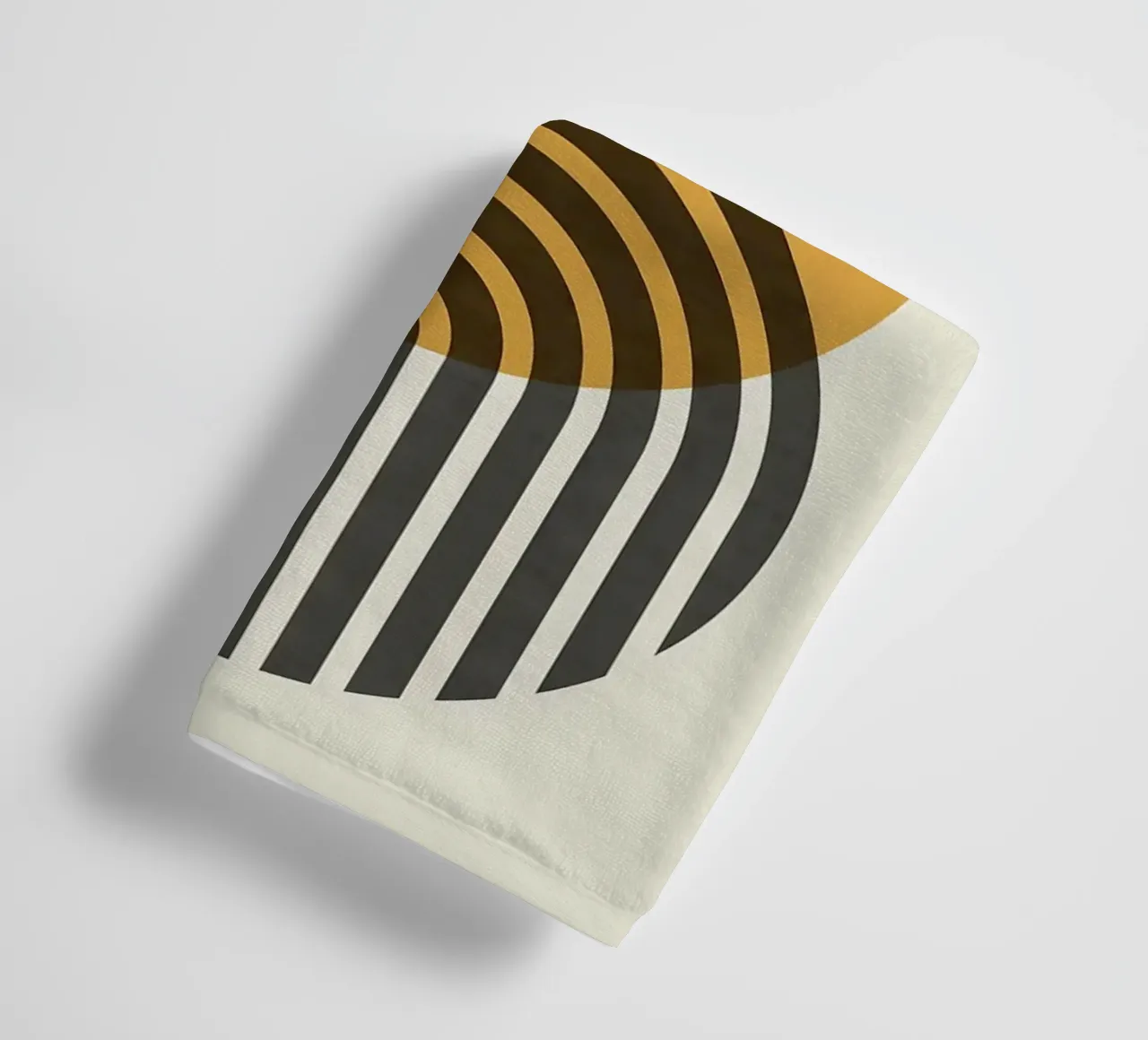circles ovals arcs lines geometric shapes towel by Patrick M Gerber