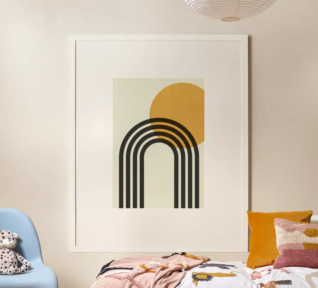 arco arcobaleno sole geometria poster da Patrick M Gerber