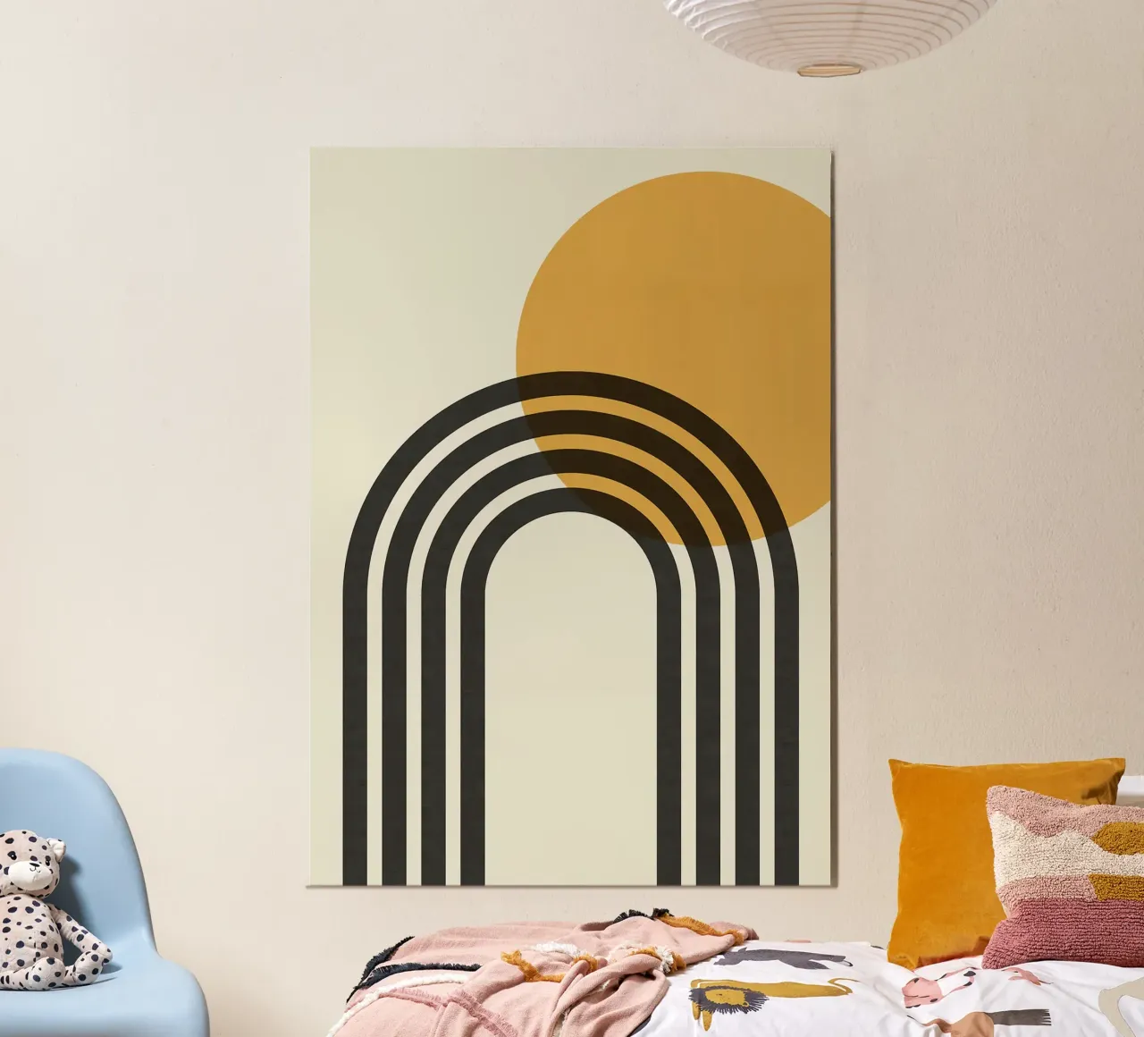 arco arcobaleno sole geometria poster da Patrick M Gerber