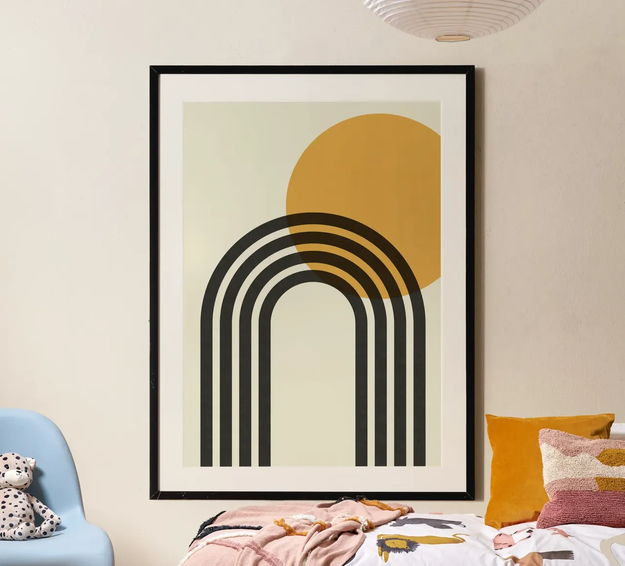 arco arcobaleno sole geometria poster da Patrick M Gerber