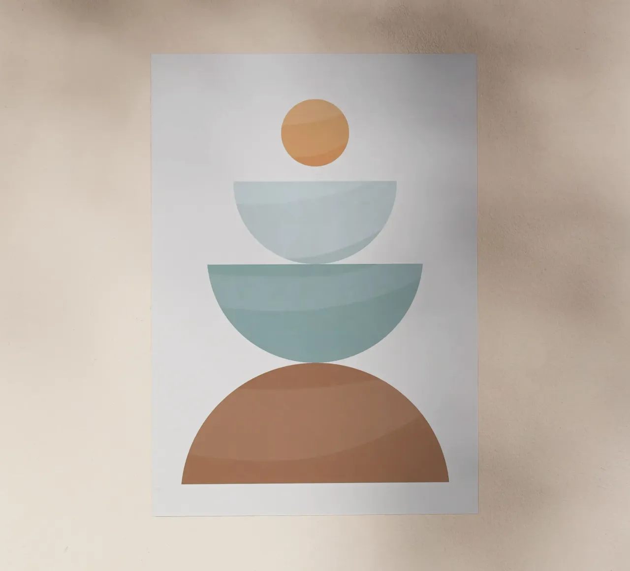 Forme geometriche cerchi semicerchi design minimalista pellicola backlit da Patrick M Gerber
