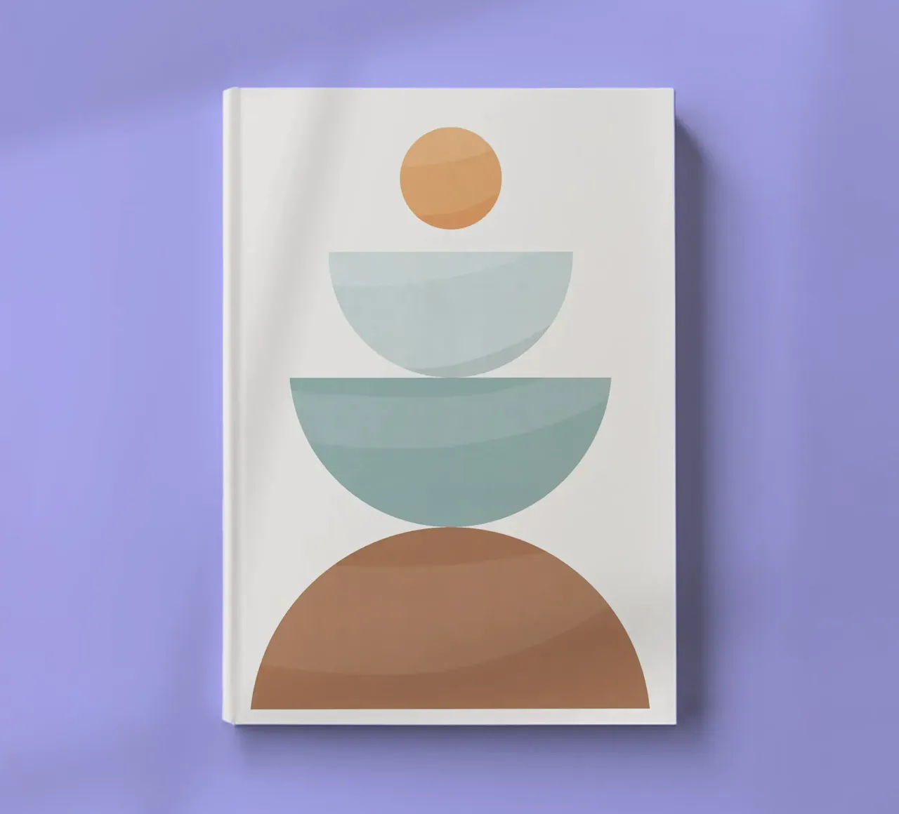 geometric shapes circles semicircles minimalist design balan notebook by Patrick M Gerber