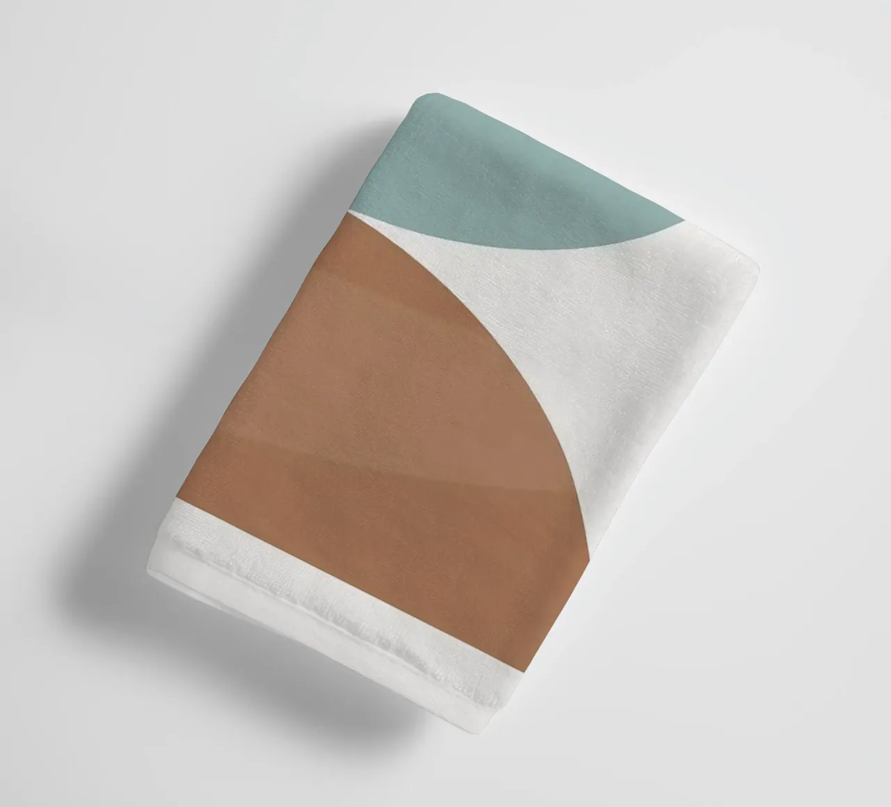 geometric shapes circles semicircles minimalist design balan towel by Patrick M Gerber