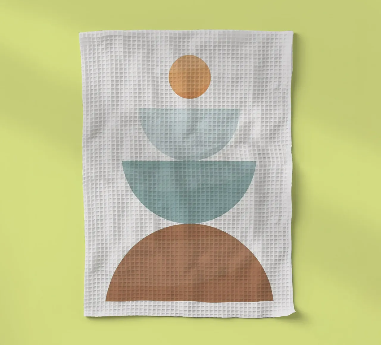 Forme geometriche cerchi semicerchi design minimalista canovaccio da cucina da Patrick M Gerber