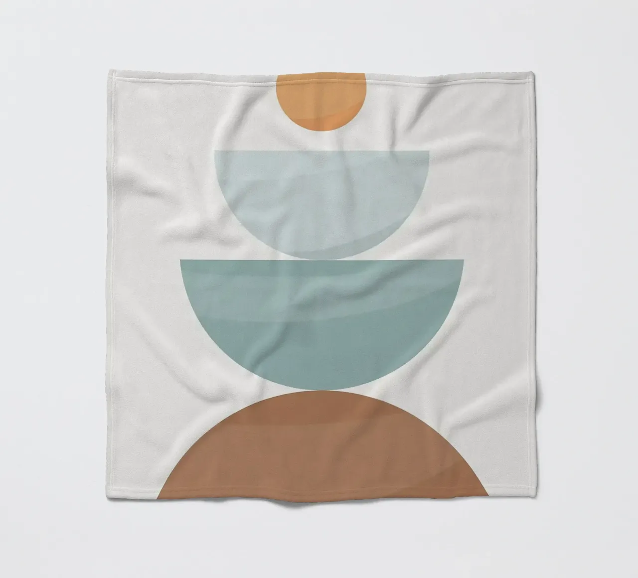 Forme geometriche cerchi semicerchi design minimalista coperta in pile da Patrick M Gerber