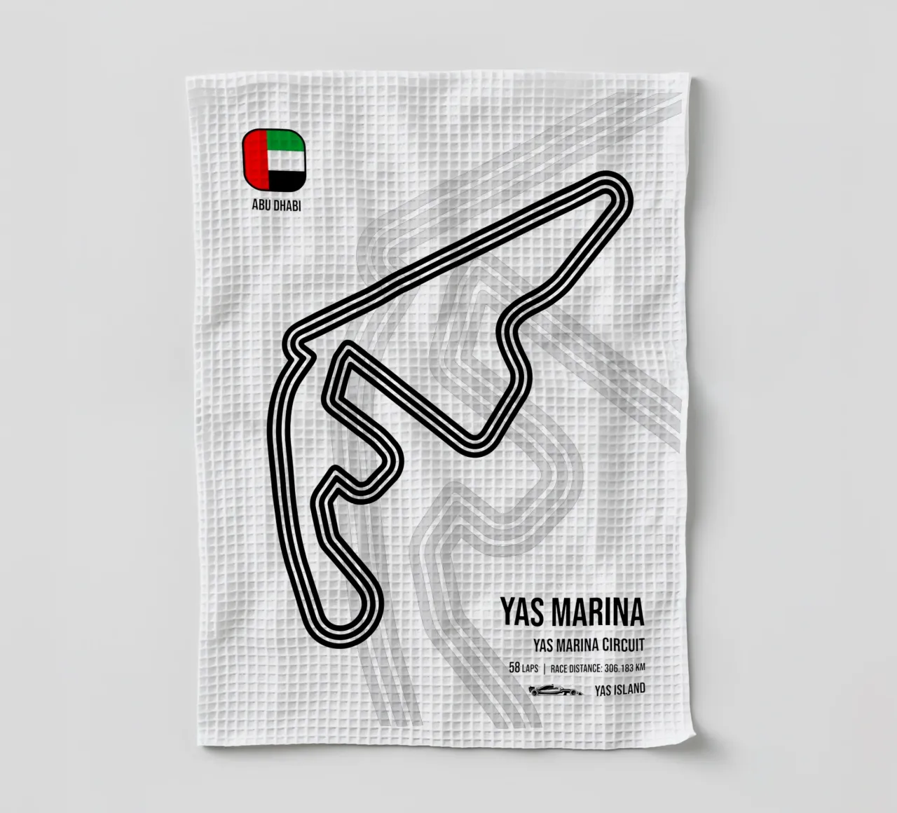 Circuit de course d'Abu Dhabi torchon de Mariel Toigo