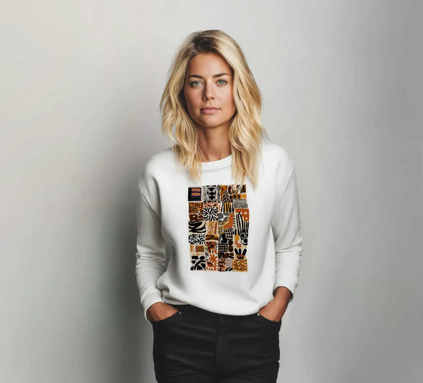 Afri Pattern felpa da treechild