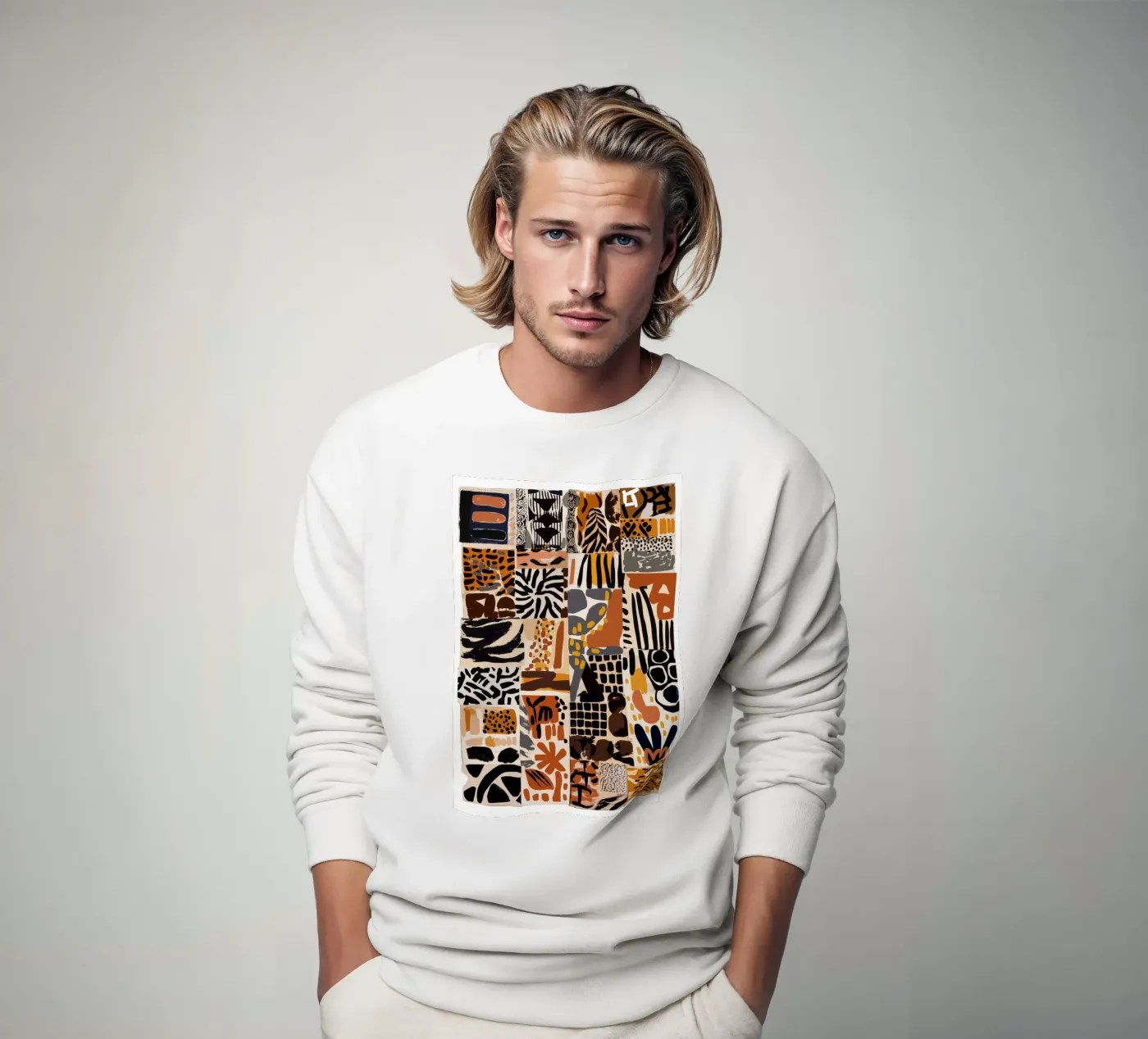 Afri Pattern felpa da treechild