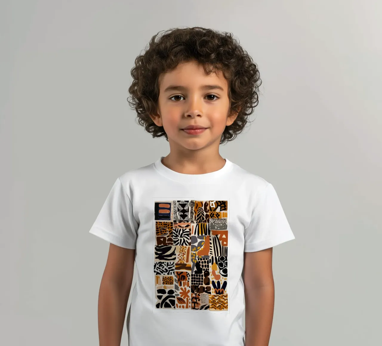 Afri Pattern t-shirt bambini da treechild