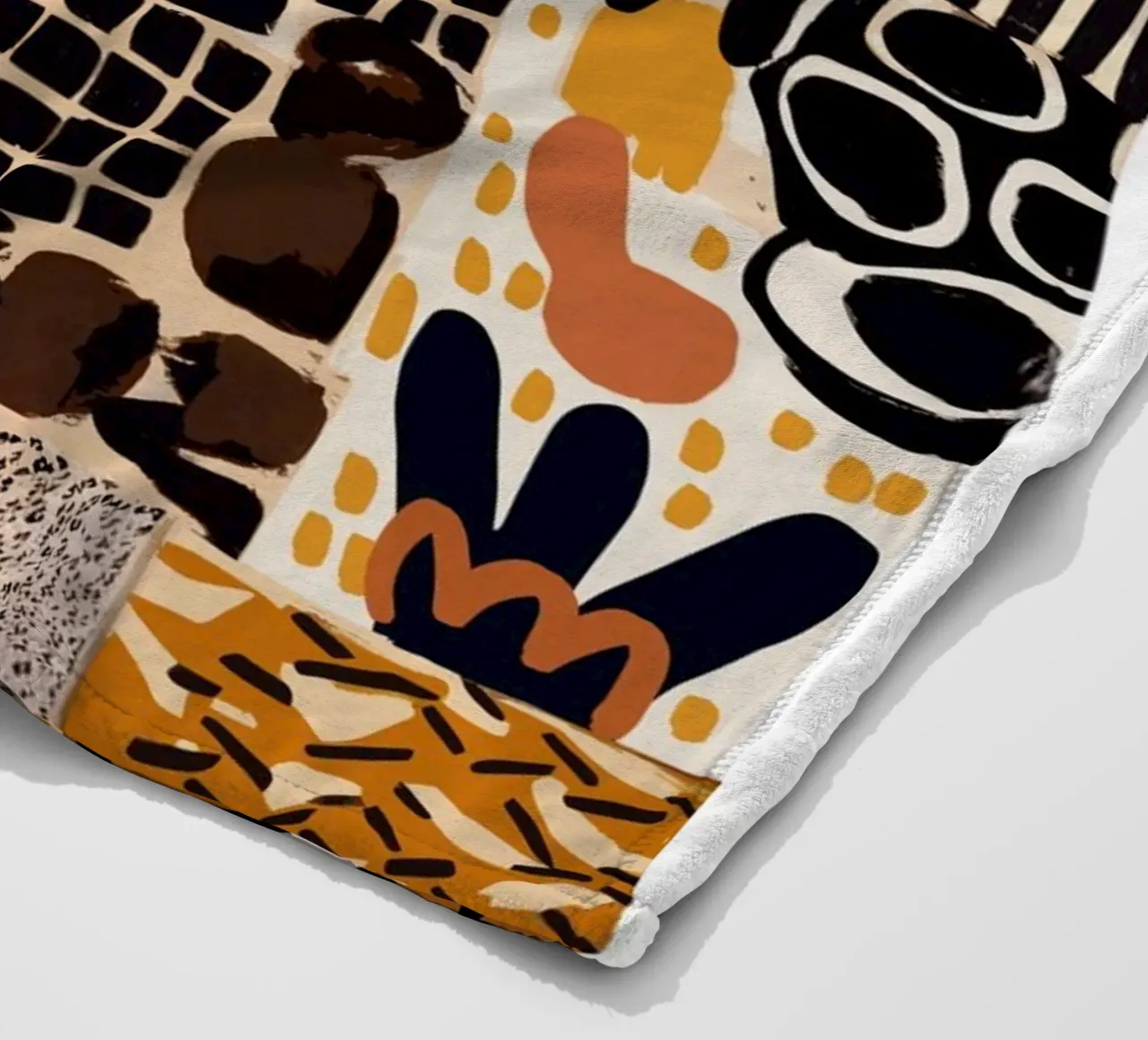 Afri Pattern Fleecedecke von treechild