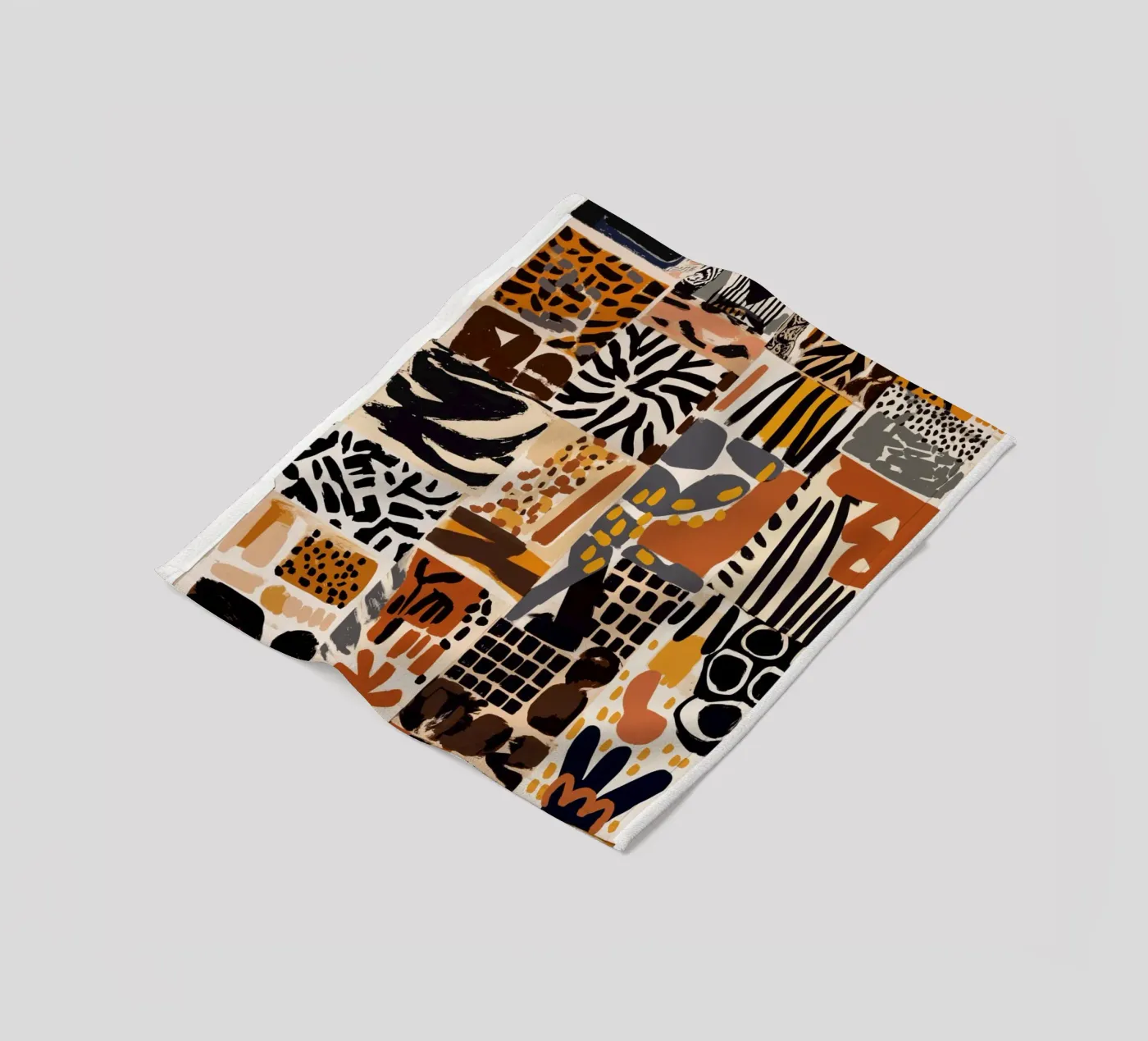 Afri Pattern Fleecedecke von treechild