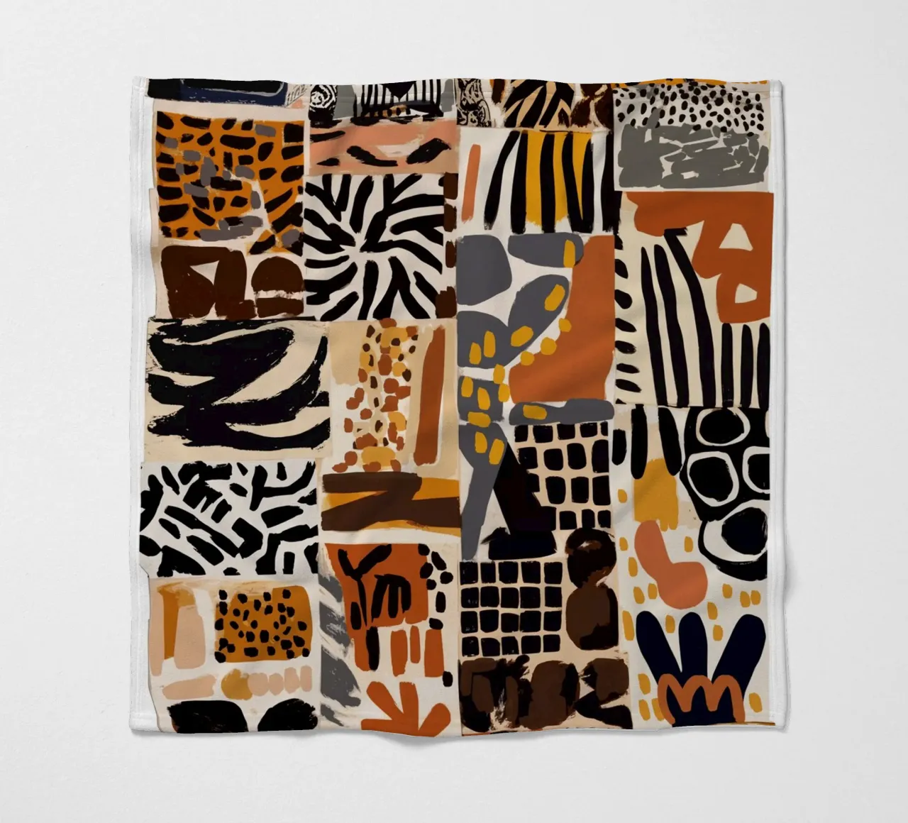 Afri Pattern Fleecedecke von treechild