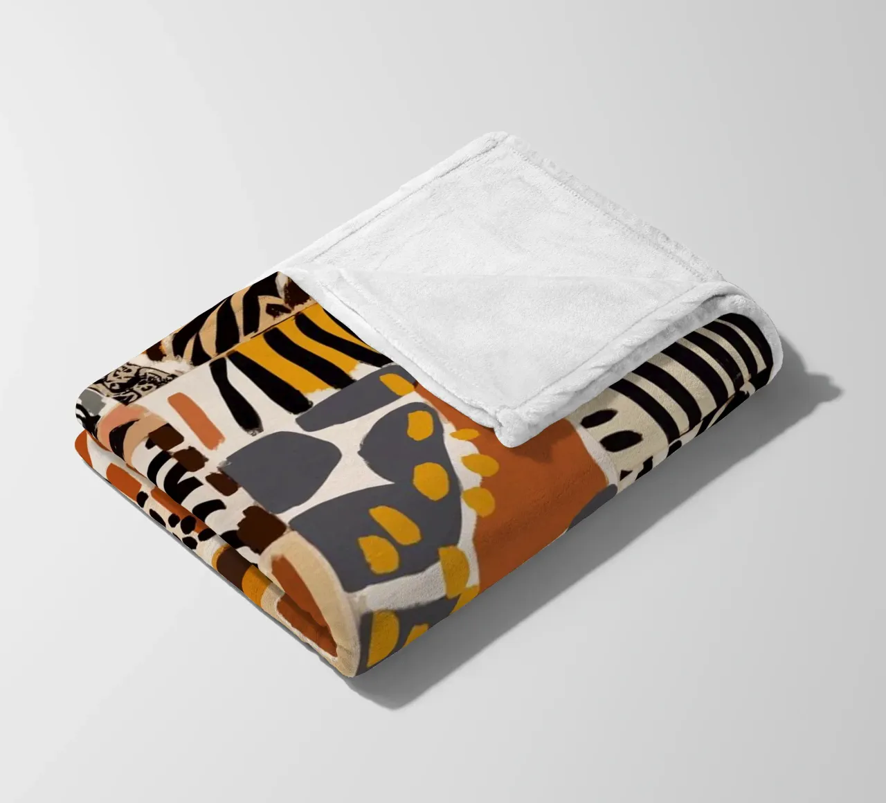 Afri Pattern Fleecedecke von treechild