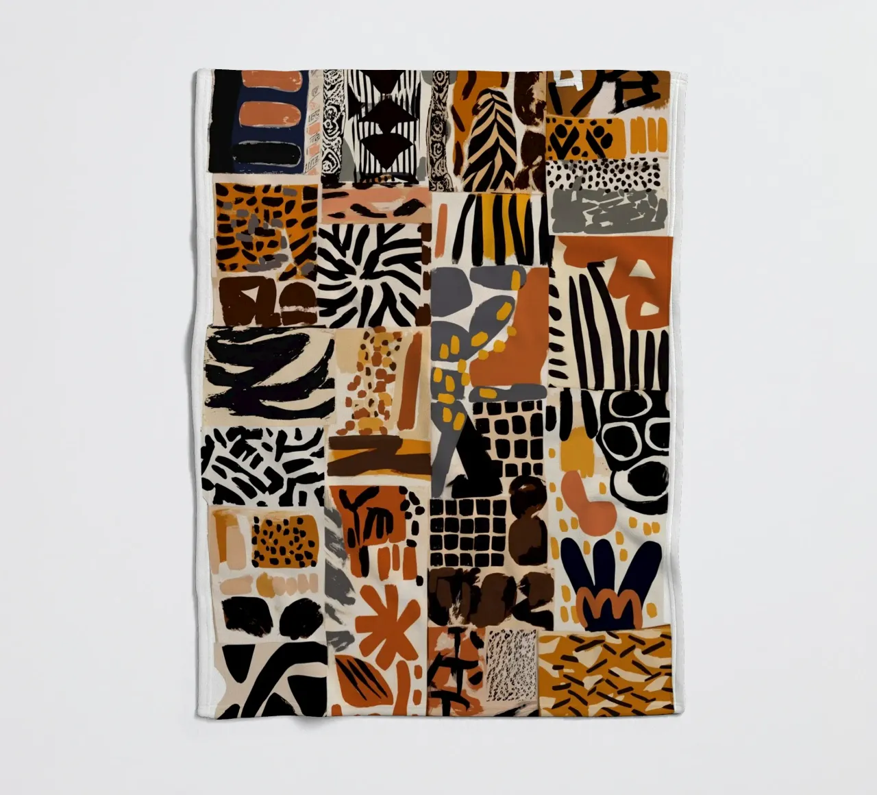 Afri Pattern Fleecedecke von treechild