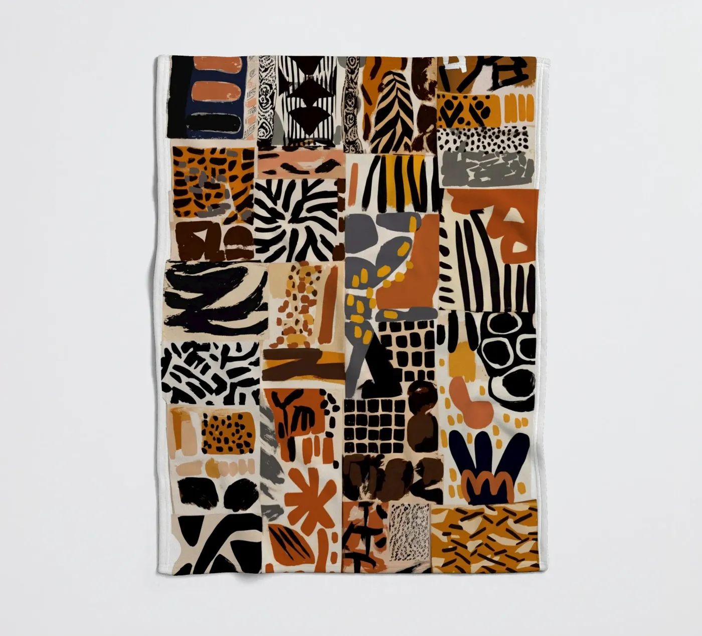 Afri Pattern Fleecedecke von treechild
