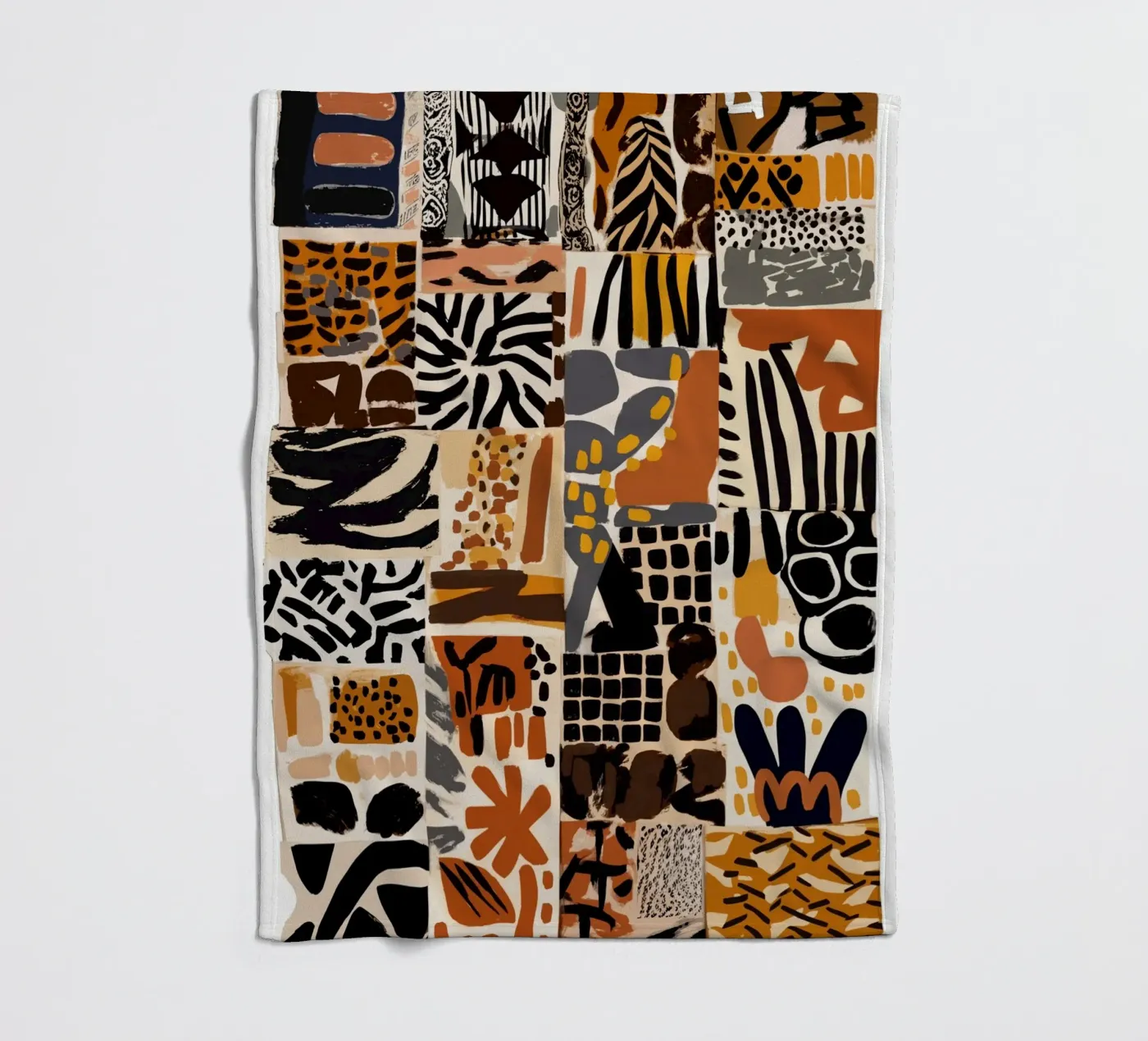Afri Pattern Fleecedecke von treechild