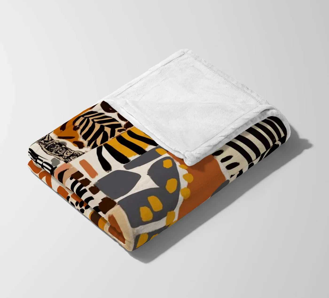 Afri Pattern Fleecedecke von treechild