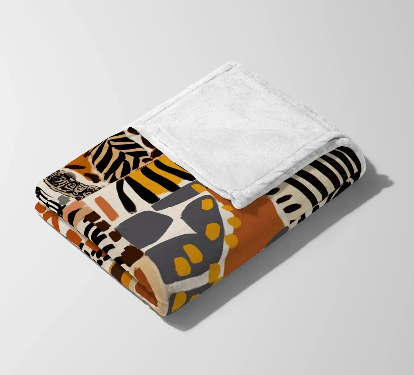 Afri Pattern Fleecedecke von treechild