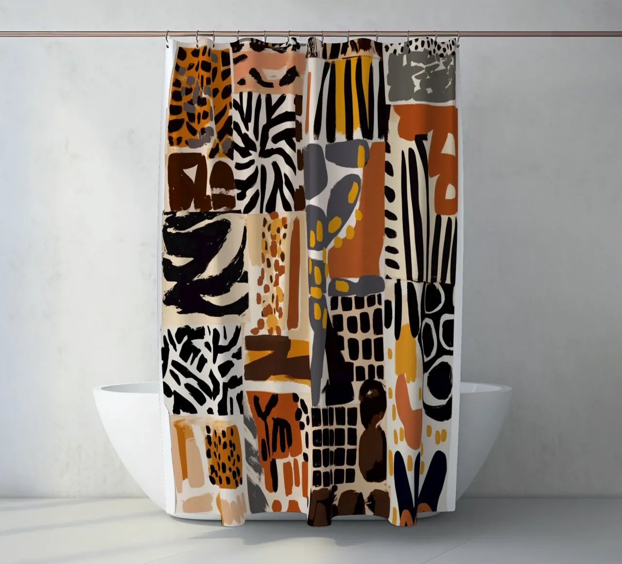 Afri Pattern Duschvorhang von treechild