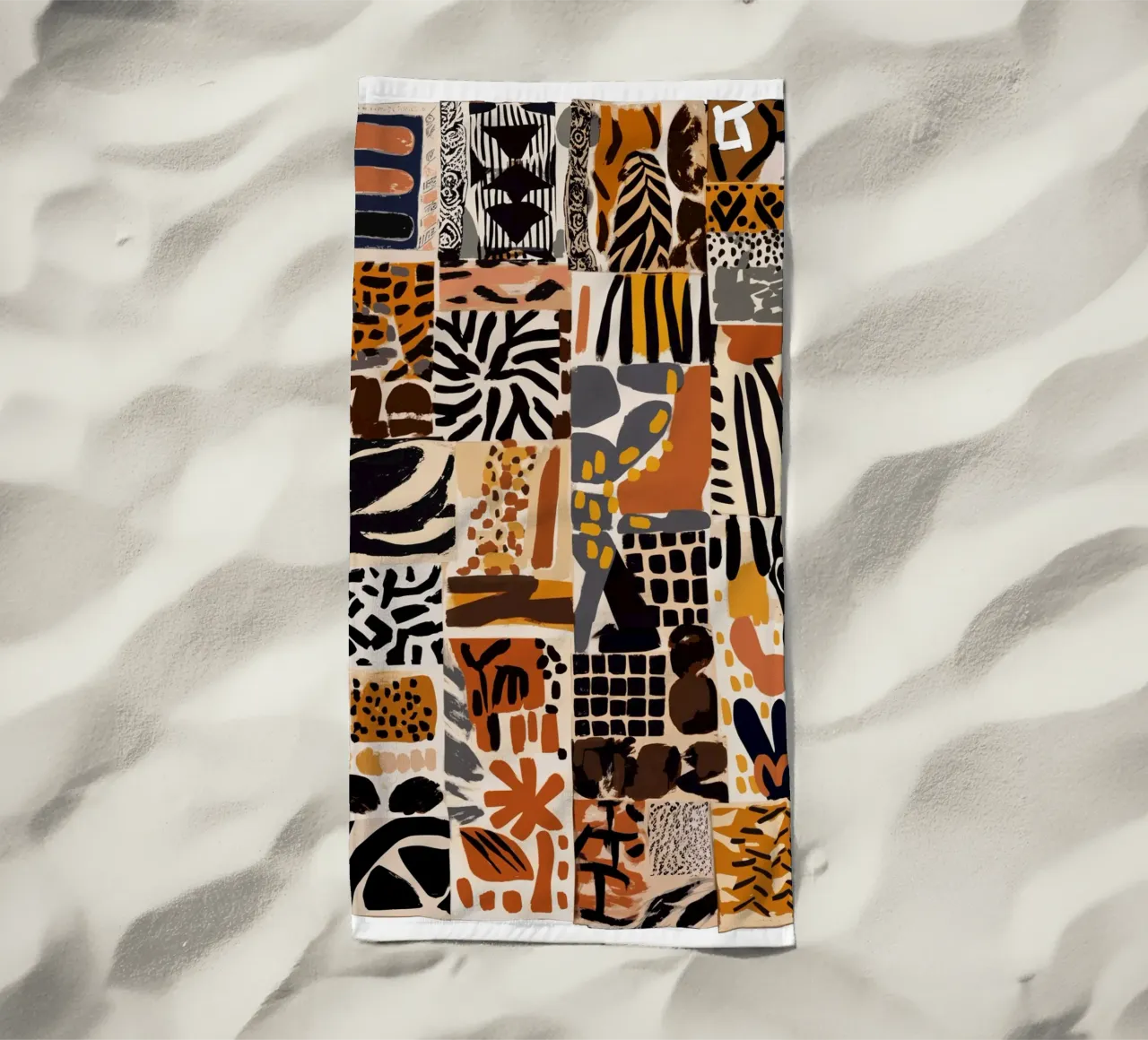 Afri Pattern beach towel by treechild
