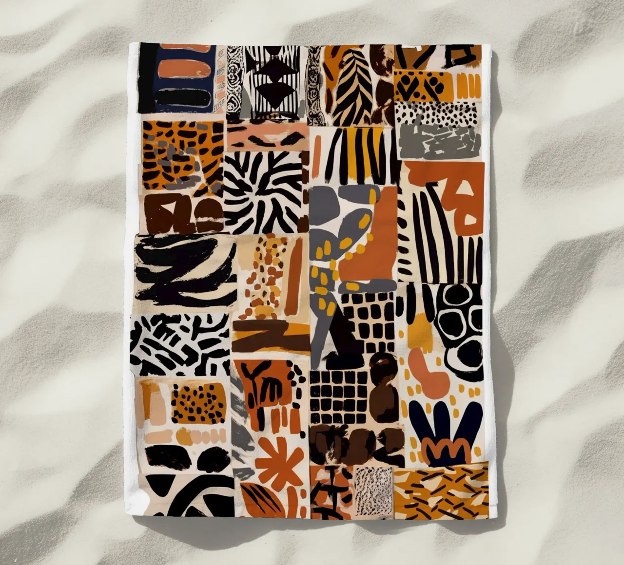 Afri Pattern beach towel by treechild